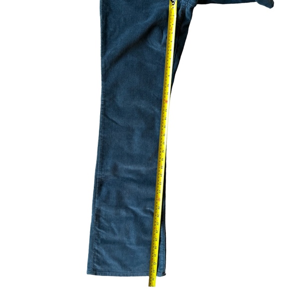 Gap Vintage Straight Ultra Low Rise Cords Teal Blue - Picture 10 of 12